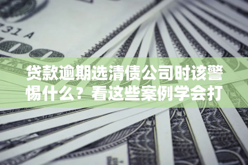 济南贷款逾期选清债公司时该警惕什么？看这些案例学会打翻身仗