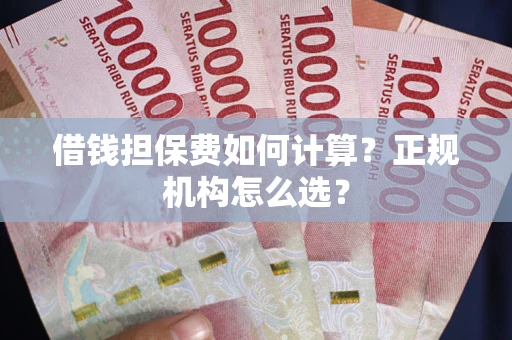 济南借钱担保费如何计算？正规机构怎么选？