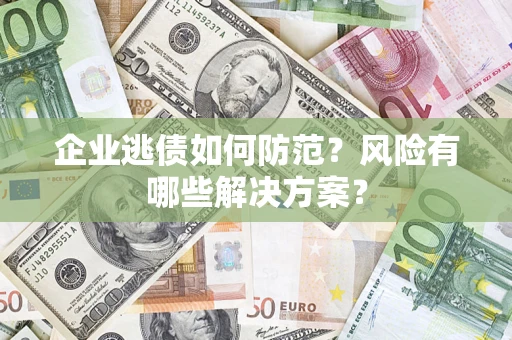济南企业逃债如何防范？风险有哪些解决方案？