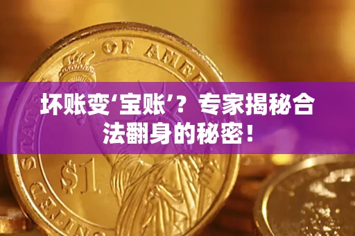 济南坏账变‘宝账’？专家揭秘合法翻身的秘密！