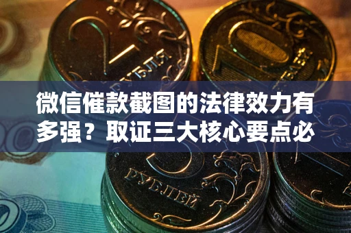 济南微信催款截图的法律效力有多强？取证三大核心要点必须知道！
