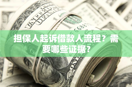 济南担保人起诉借款人流程？需要哪些证据？