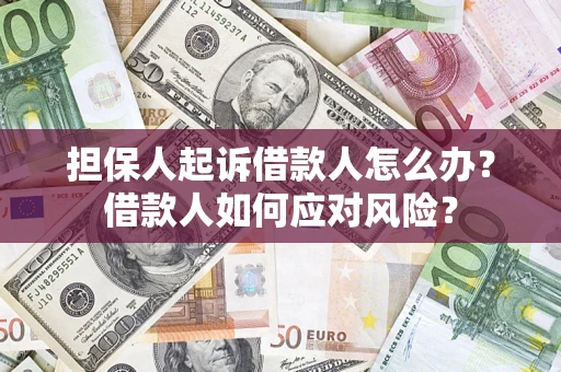 济南担保人起诉借款人怎么办？借款人如何应对风险？