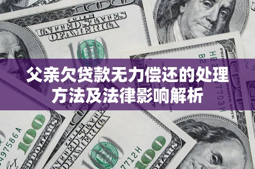 济南父亲欠贷款无力偿还的处理方法及法律影响解析