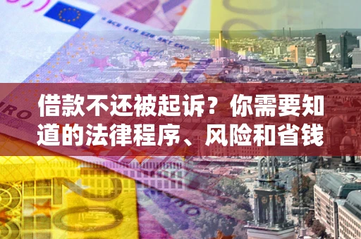 济南借款不还被起诉？你需要知道的法律程序、风险和省钱技巧